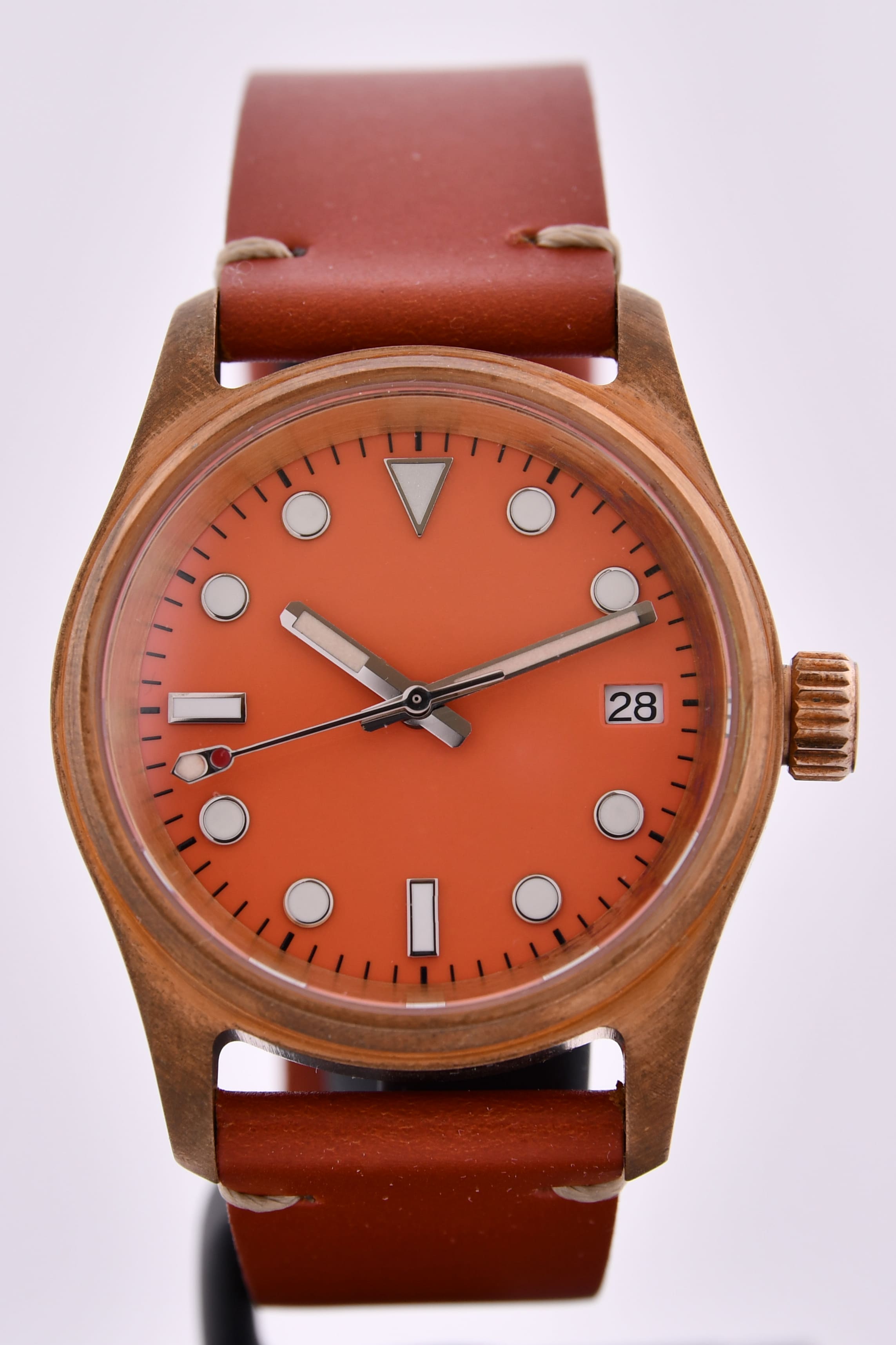 Montre boitier bronze