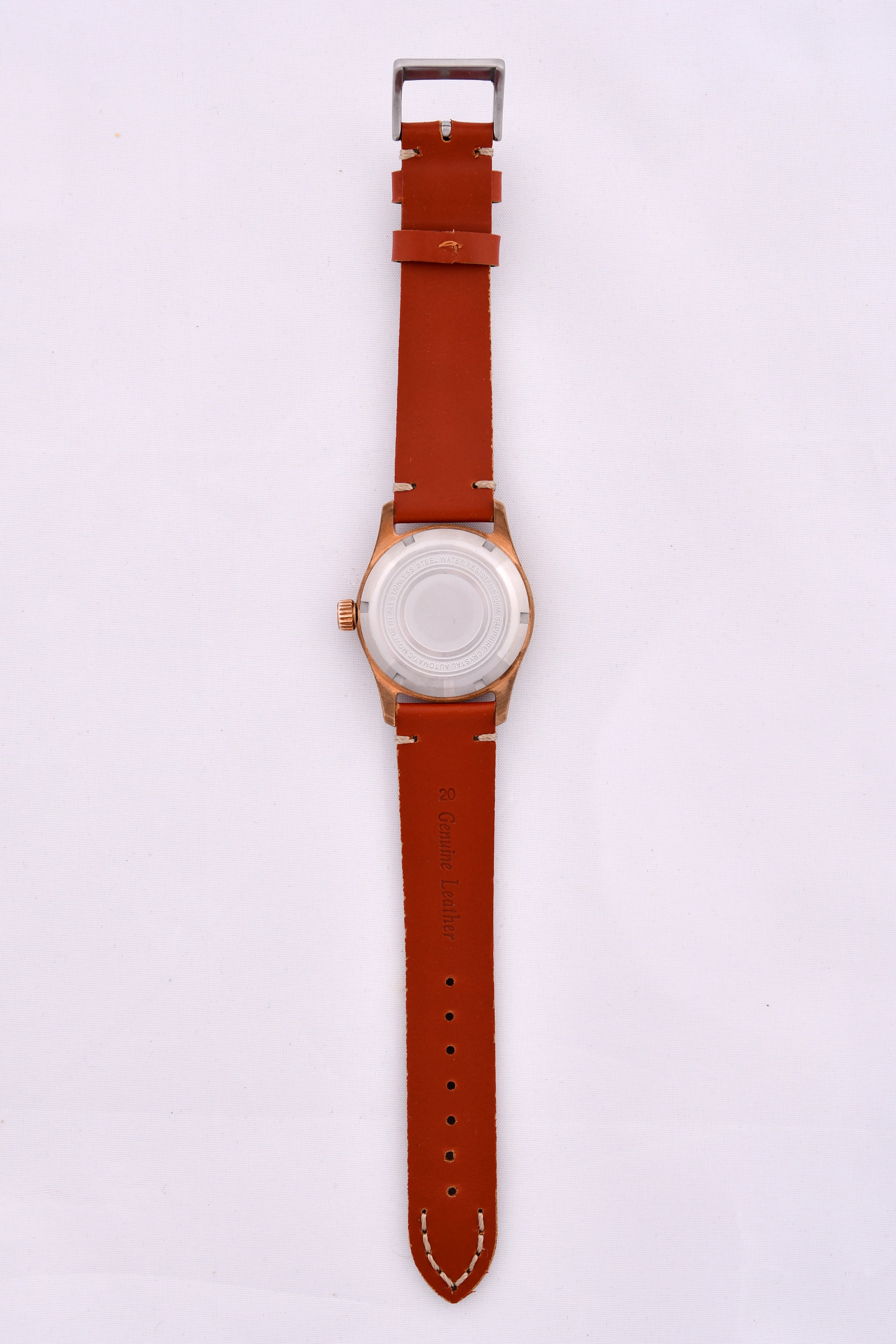 Montre boitier bronze